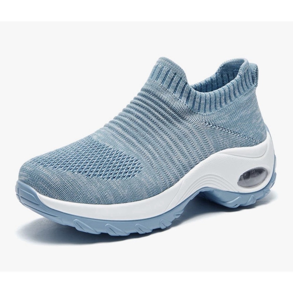 Slow Man Women's‎ Walking Shoes – Slip-On Sock Sneakers (Size 5.5)